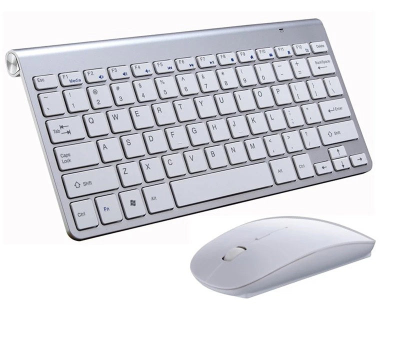 Portable Wireless Keyboard & Mouse – Stable 2.4G Connection
