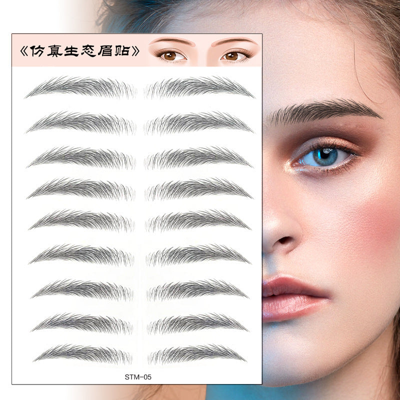 Waterproof 6D Natural Eyebrow Tattoo Stickers – Semi-Permanent, Long-Lasting & Easy to Apply