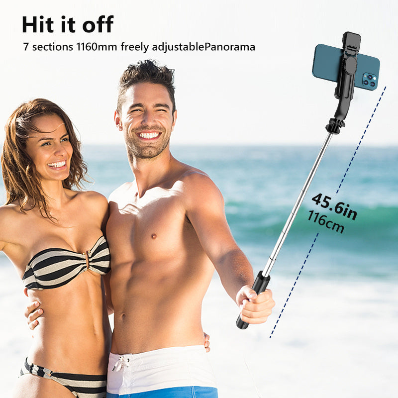 Bluetooth Selfie Stick Tripod – 3-in-1 Foldable Phone Holder with Wireless Remote