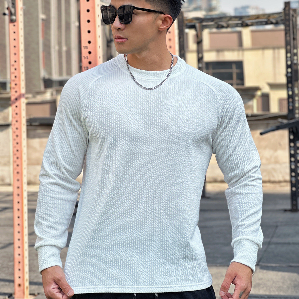 Men’s Casual Crew Neck Pullover – Plus Size Long Sleeve Comfortable Sweater