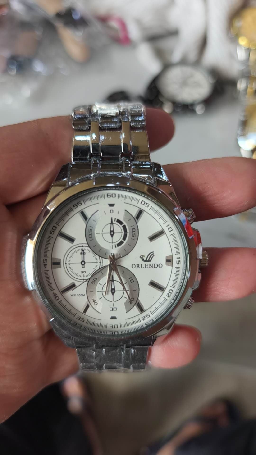 Men’s Luxury Multi-Function Three-Eye Quartz Business Watch – Classic Precision Timepiece