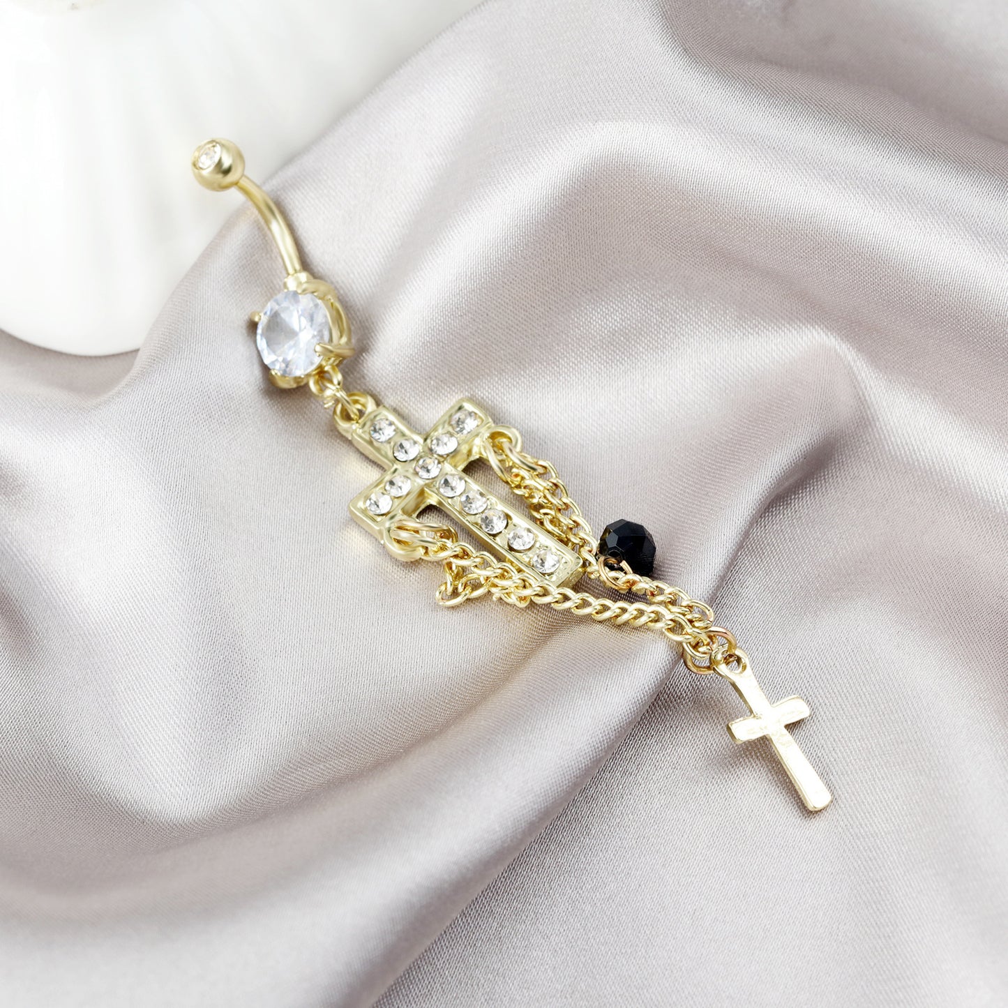 Niche Edge Navel Piercing – Stylish Belly Button Ring Jewelry for Women