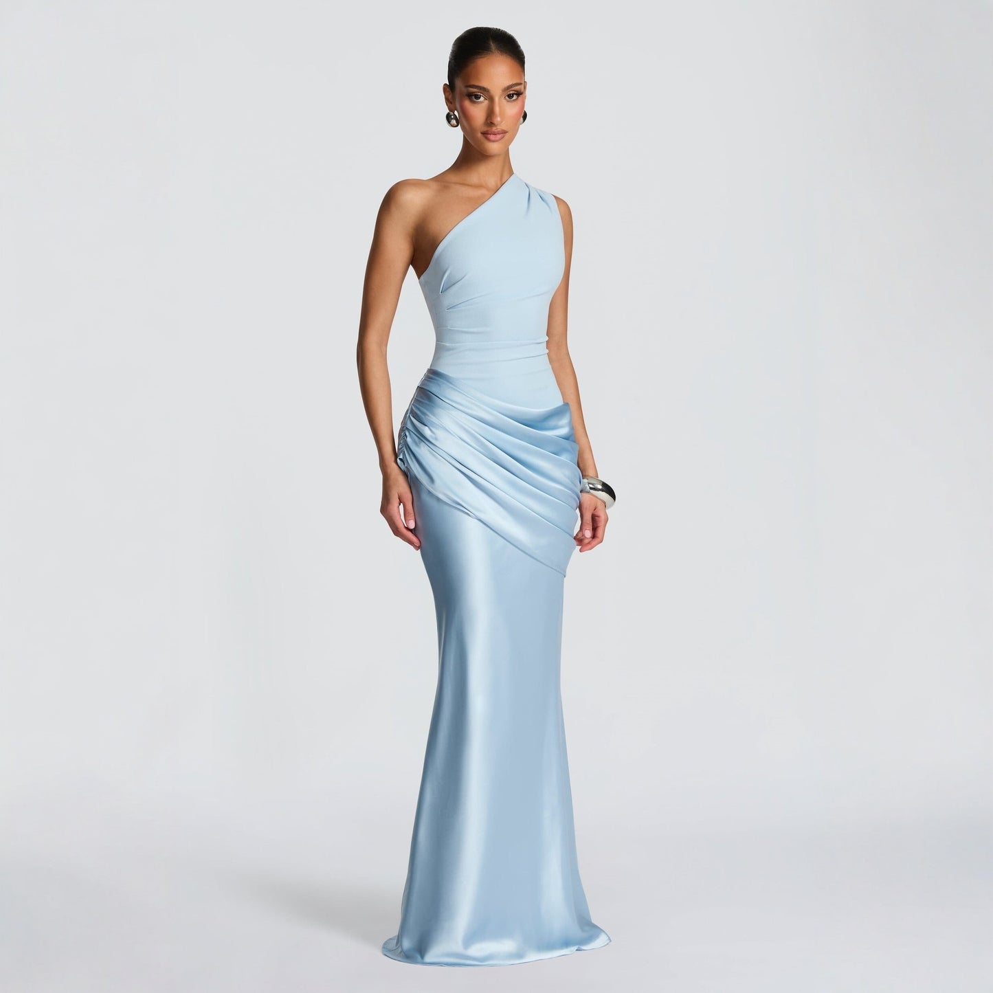 Slim Off-shoulder Bodycon Maxi Dress Solid Color Sleeveless Evening Party Gown Dresses For Women Clothing