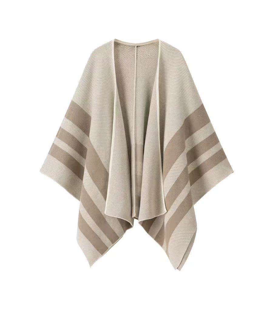 Vintage Maillard Cloak Cape – Retro-Style Elegant Outerwear for Women