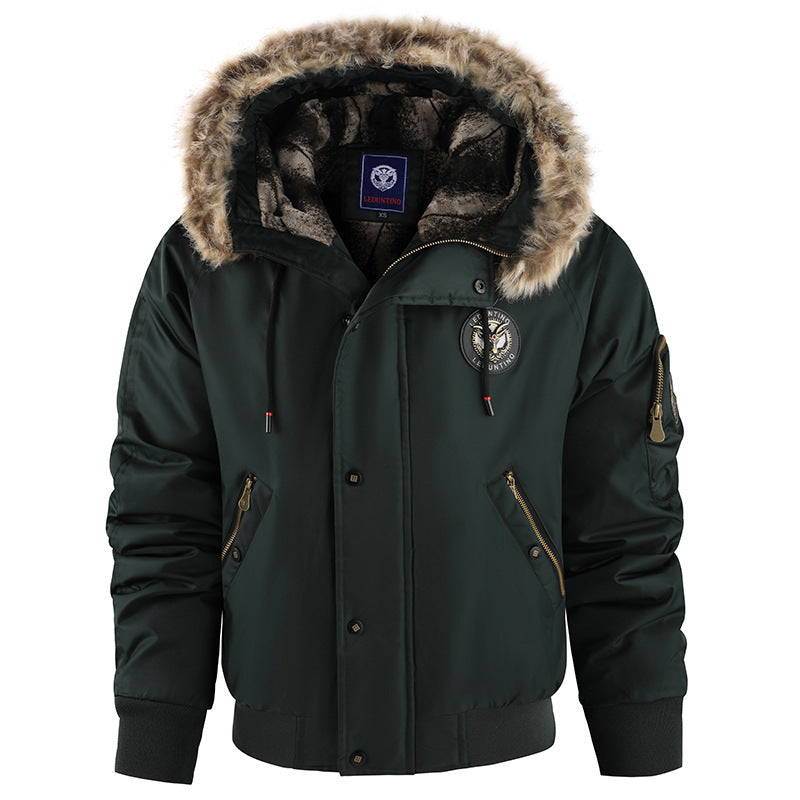 Men’s Winter Cotton-Padded Jacket – Warm Casual Outerwear for Cold Weather