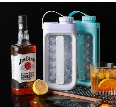 2-in-1 Ice Ball Maker & Cold Kettle – Portable Quick-Release Summer Drink Cooler