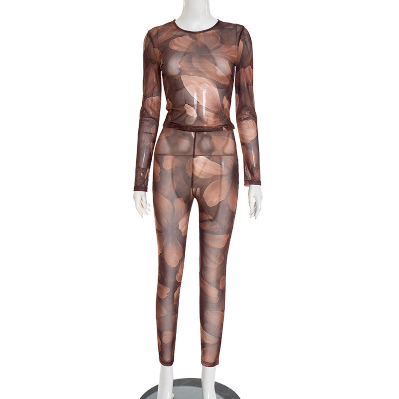 Women’s Fashion Floral Print Leggings Set – Sexy & Stylish Activewear