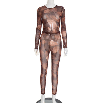 Women’s Fashion Floral Print Leggings Set – Sexy & Stylish Activewear