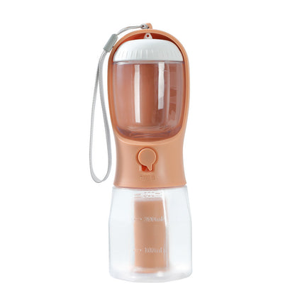 3-in-1 Portable Dog Water Cup – Food Container & Garbage Bag Dispenser