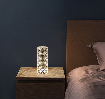 AuroBloom Diamond Lamp “Touch to glow — shine with elegance.”
