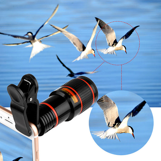 Clip-On Zoom Telescope Lens for Smartphones – Retractable Mobile Camera Attachment for Samsung Galaxy S3 / Samsung Galaxy S4 / Samsung Galaxy S5 / Samsung Galaxy S6 / Samsung Galaxy S7 Edge