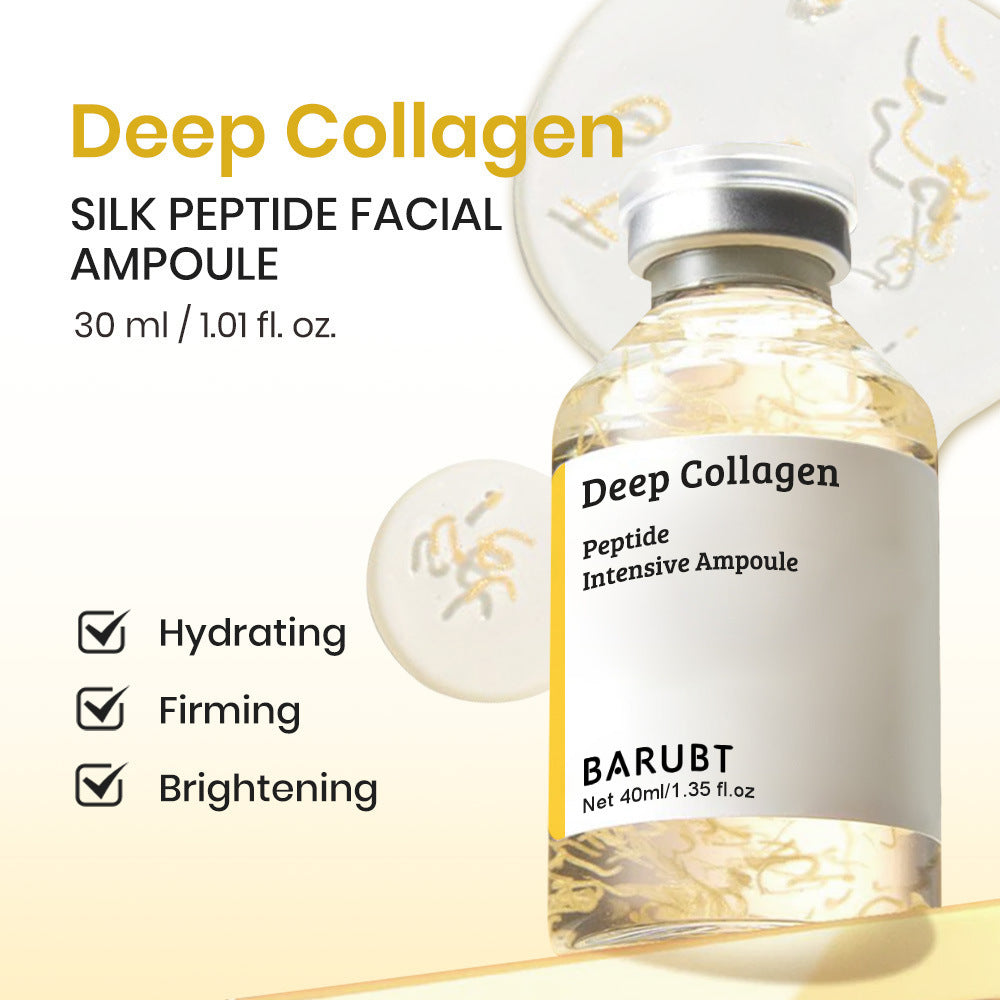 Silk Collagen Peptide Repair Ampoule – Deep Hydration & Skin Rejuvenating Essence Tube