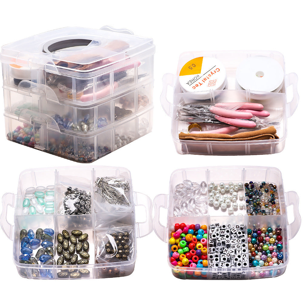 DIY Handmade Beaded Jewelry Accessory Kit – Alloy Findings & Crafting Tools Set