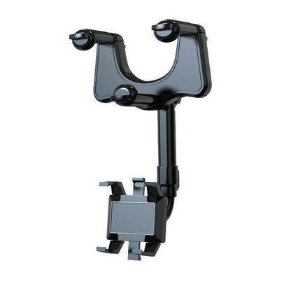 360° Rearview Mirror Phone Holder – Swivel Navigation Bracket for Cars