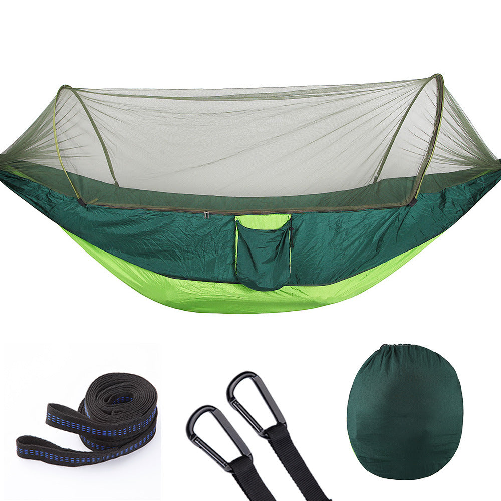 ️ Fully Automatic Quick Opening Hammock with Mosquito Net