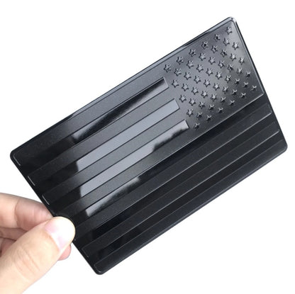 2PCS American Flag Car Emblem – Black Edition
