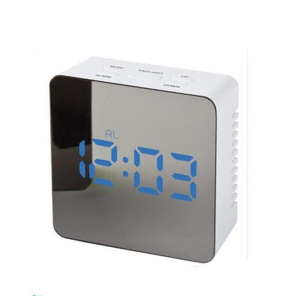 ✨ Modern LED Mirror Digital Clock with Temperature Display & Alarm — Smart Night Mode