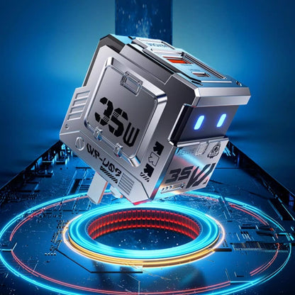 35W GaN Multi-Port Fast Charger – Folding Plug Notebook & Mobile Device Power Adapter