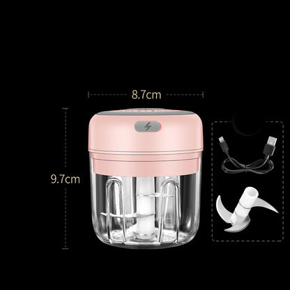 Wireless Mini Electric Food Chopper – Baby Food Processor & Garlic Crusher