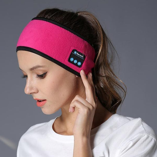 Wireless Bluetooth Fitness Headband – Sweatproof Music Headband for Outdoor Running & Yoga