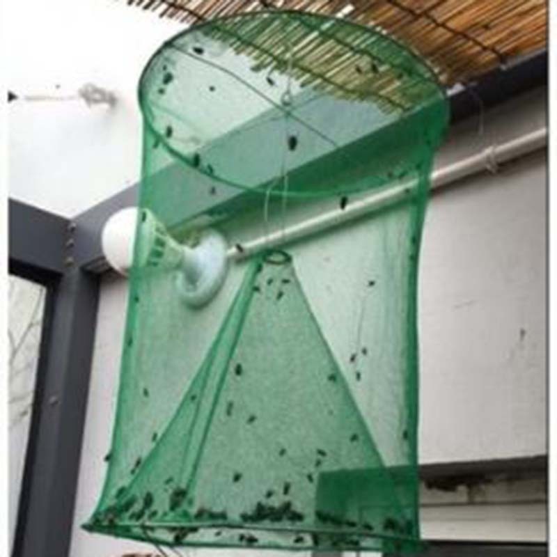 Green Outdoor Fly Trap Cage – Community Street Fly Catcher & Insect Killer
