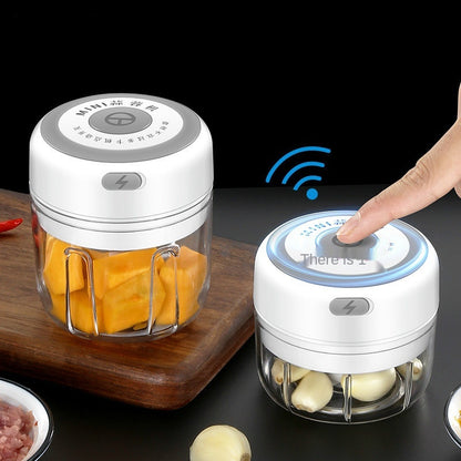 Wireless Mini Electric Food Chopper – Baby Food Processor & Garlic Crusher