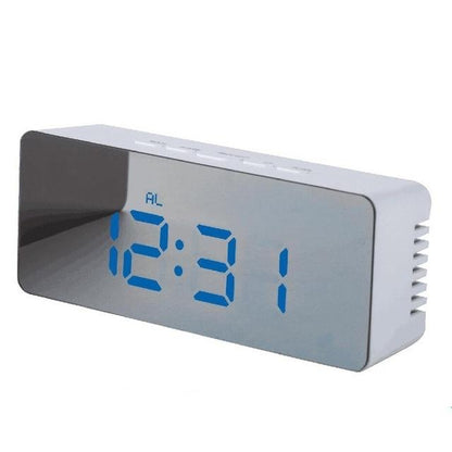 ✨ Modern LED Mirror Digital Clock with Temperature Display & Alarm — Smart Night Mode