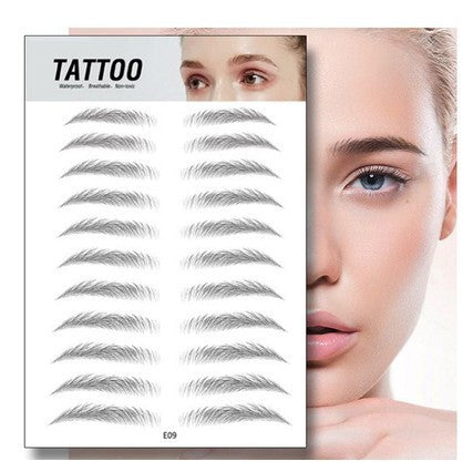 Waterproof 6D Natural Eyebrow Tattoo Stickers – Semi-Permanent, Long-Lasting & Easy to Apply