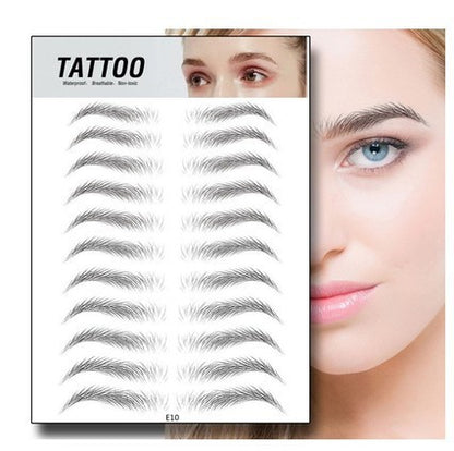 Waterproof 6D Natural Eyebrow Tattoo Stickers – Semi-Permanent, Long-Lasting & Easy to Apply