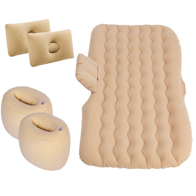 Car Travel Air Mattress – Inflatable Camping Bed with Pillow