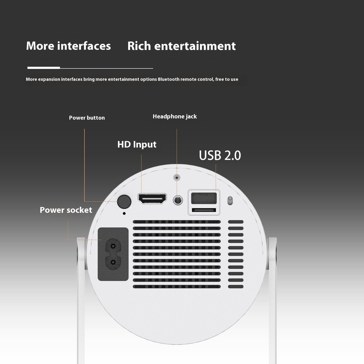 MiniFlex 180° Home Projector – Compact Auto-Focus Cinema for Any Room