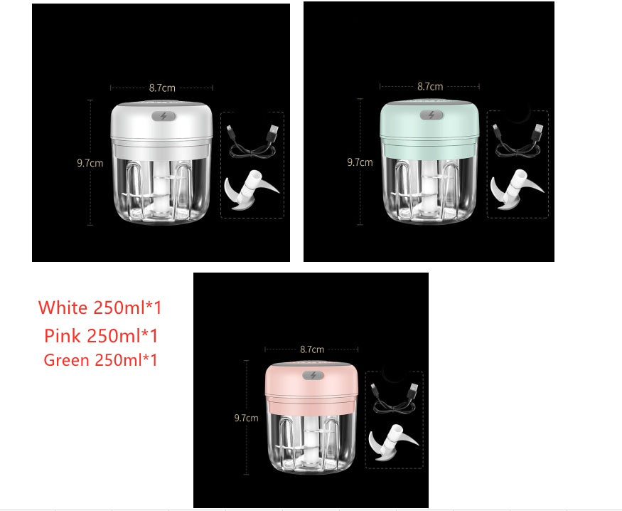 Wireless Mini Electric Food Chopper – Baby Food Processor & Garlic Crusher