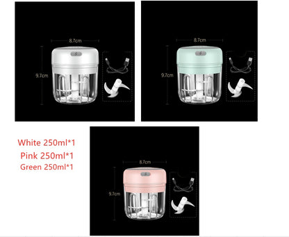 Wireless Mini Electric Food Chopper – Baby Food Processor & Garlic Crusher
