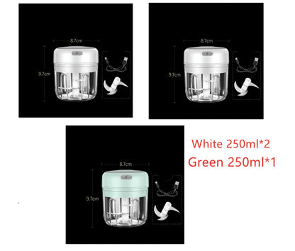 Wireless Mini Electric Food Chopper – Baby Food Processor & Garlic Crusher