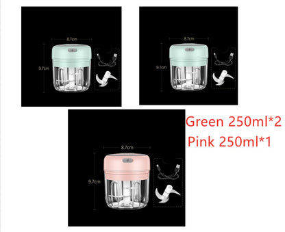 Wireless Mini Electric Food Chopper – Baby Food Processor & Garlic Crusher