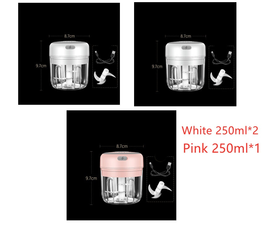Wireless Mini Electric Food Chopper – Baby Food Processor & Garlic Crusher