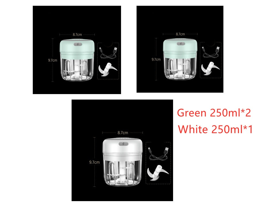 Wireless Mini Electric Food Chopper – Baby Food Processor & Garlic Crusher