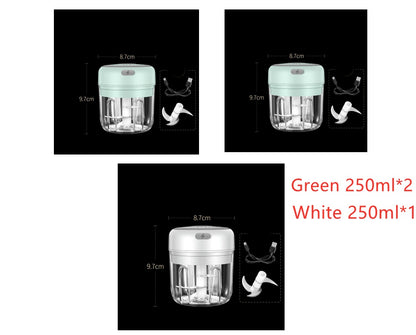 Wireless Mini Electric Food Chopper – Baby Food Processor & Garlic Crusher