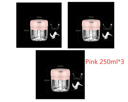 Wireless Mini Electric Food Chopper – Baby Food Processor & Garlic Crusher