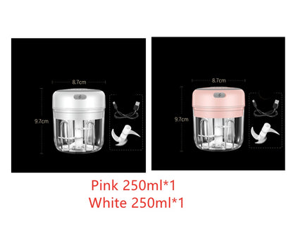 Wireless Mini Electric Food Chopper – Baby Food Processor & Garlic Crusher