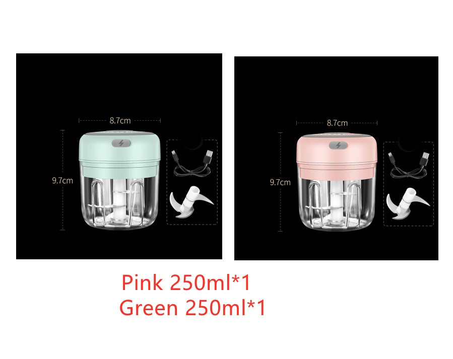Wireless Mini Electric Food Chopper – Baby Food Processor & Garlic Crusher