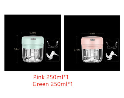 Wireless Mini Electric Food Chopper – Baby Food Processor & Garlic Crusher