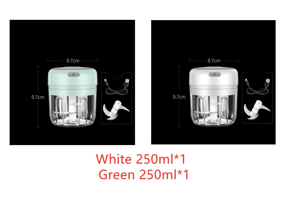 Wireless Mini Electric Food Chopper – Baby Food Processor & Garlic Crusher