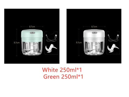 Wireless Mini Electric Food Chopper – Baby Food Processor & Garlic Crusher