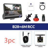 1080P Triple-Lens Car Dash Cam – High-Definition 3-Channel Driving Recorder