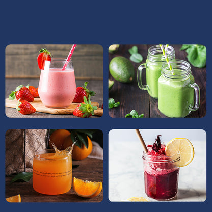 6-Blade Portable Blender – USB Rechargeable Mini Juicer & Smoothie Maker
