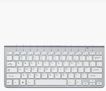 Portable Wireless Keyboard & Mouse – Stable 2.4G Connection