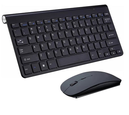 Portable Wireless Keyboard & Mouse – Stable 2.4G Connection