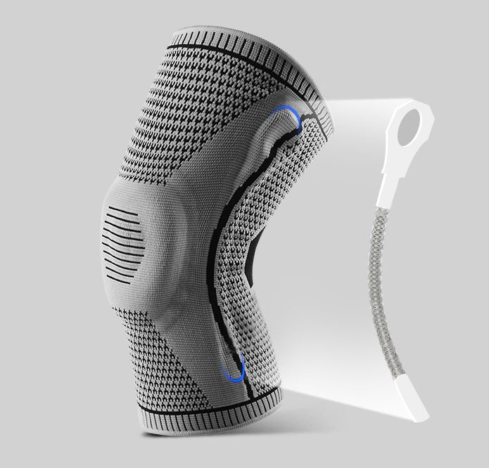 Sports Knee Support Brace – Silicone Spring Pad Patella Protector