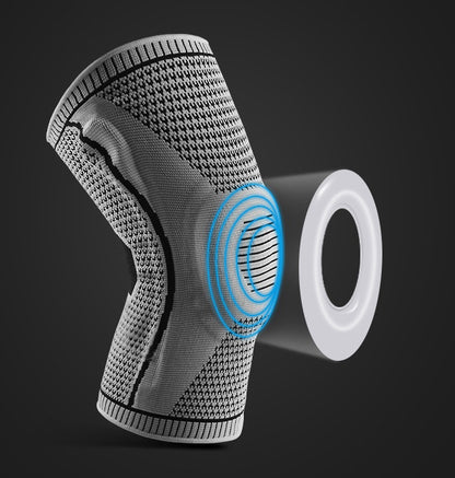 Sports Knee Support Brace – Silicone Spring Pad Patella Protector